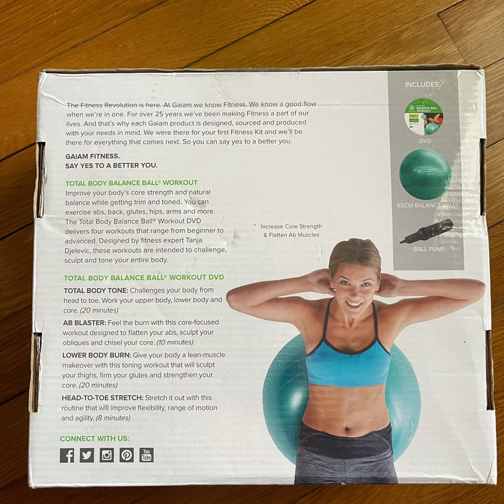 Yoga ball ...GAIAM brand - Picture 5 of 5